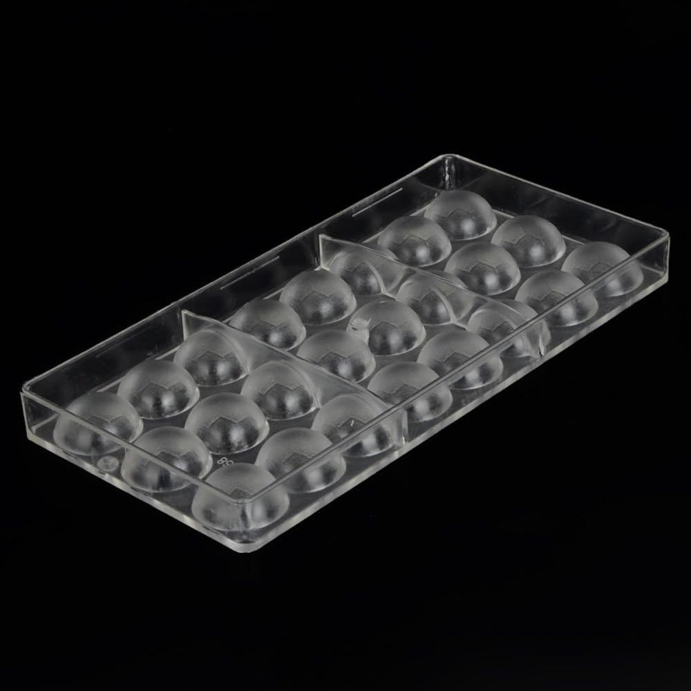 Grainrain polycarbonate chocolate mold polycarbonate chocolate bar mould Semi sphere DIY candy chocolate mold tray (19304)