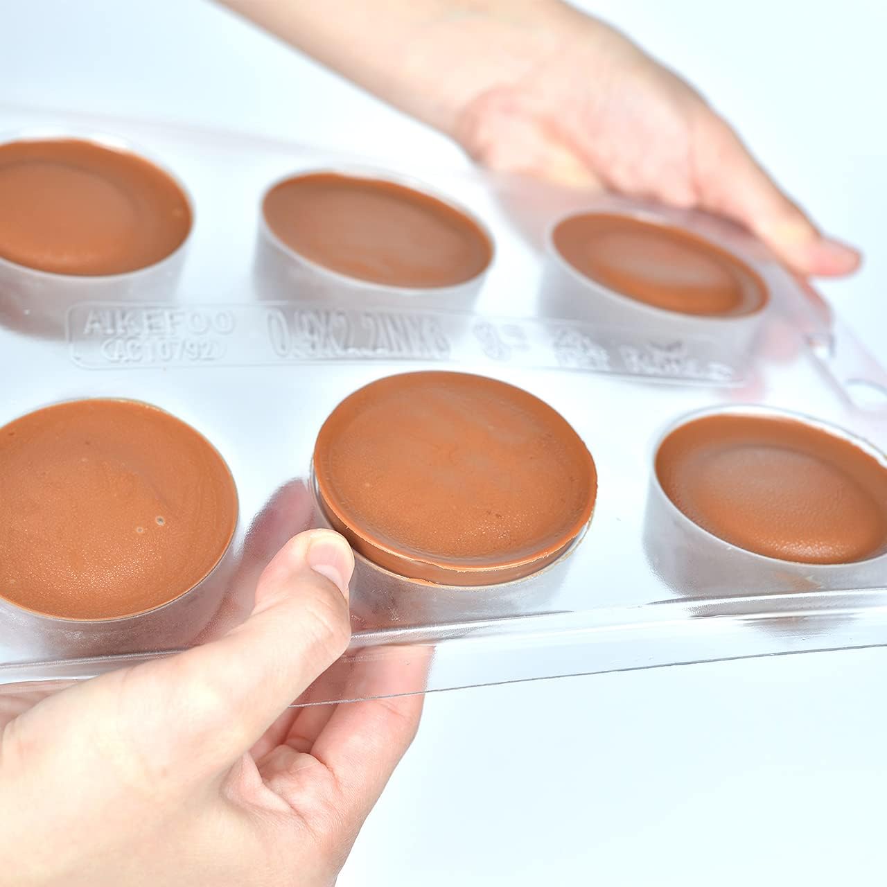 Round Cookie Chocolate Mold 5 Pack, 6 Cylinders Each, Chocolate Covered Round Cookies,Candy, Cookies and Chocolate, and Even Soap Molds