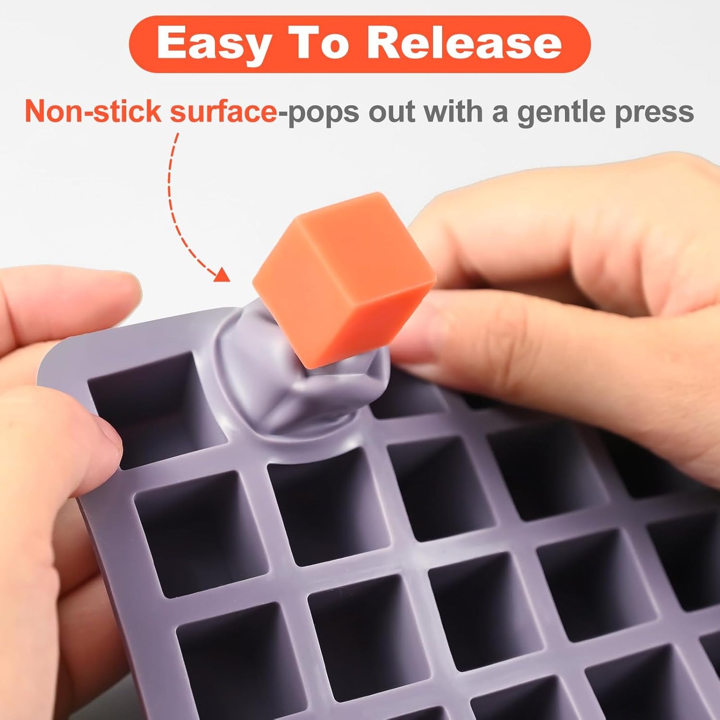 Square Chocolate Mold, Mini Silicone Candy Molds, SIQINZONGWA 100 Cavities Square Gummy Silicone Molds Bite Size for Chocolate, Candy, Gummy, Caramels, Jelly, Ice Cubes, Pet Treats