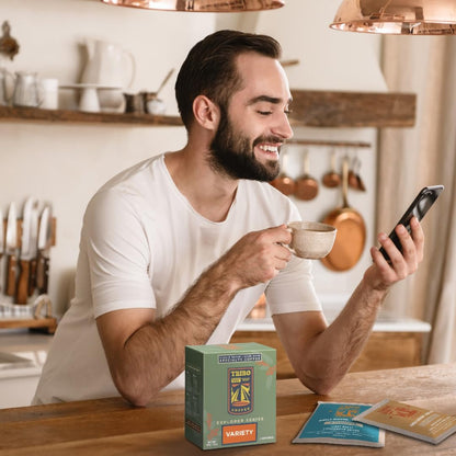 Tribo Coffee Single-Serve Portable Pour Over Drip Coffee - Explorer Variety - 10 Servings (Light - Medium Roast)