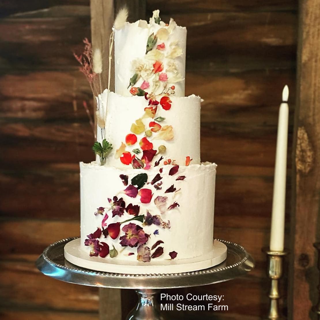 Edible Freeze-dried Flower Petals | 0.2 oz Dried Edible Flowers | About 1.5 Cups of Edible Flower Petals | Edible Flower Petals for Cocktails | Edible Flower Petal Garnish | Dried Edible Flower Petals