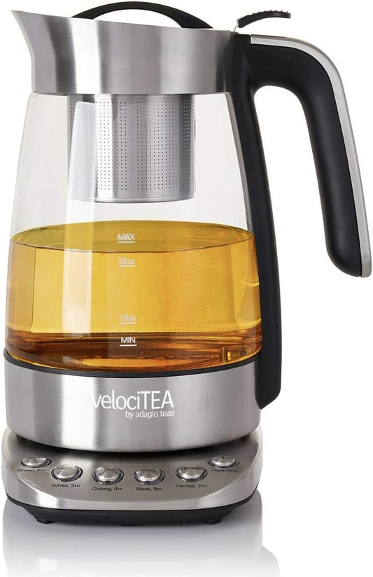 Electric Tea Maker With Variable-Temperature Settings and Keep-Warm Feature