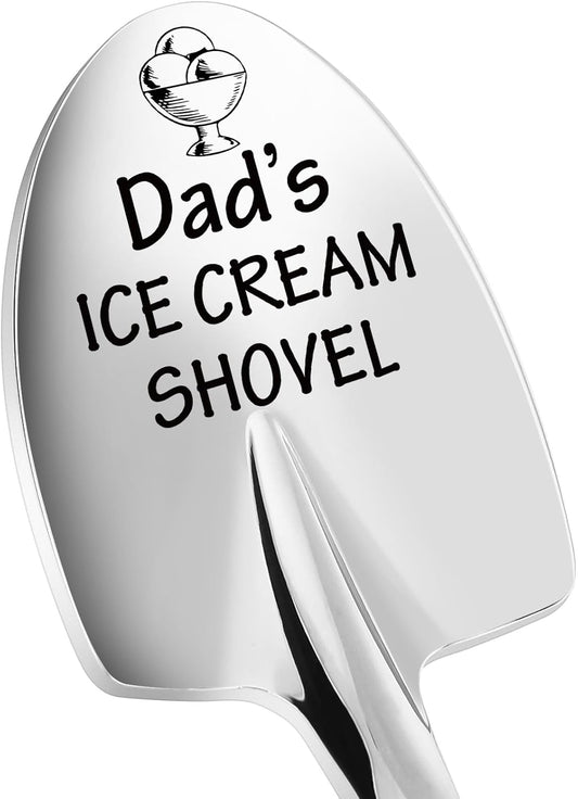 Christmas Unique Gifts for Dad from Daughter, Son, Wife - Funny Ice Cream Scoop Shovel Gifts for Dad, Daddy, Papa, Father-in-Law, Grandpa - Christmas Stocking Stuffers for Step Dad, Birthday Presents