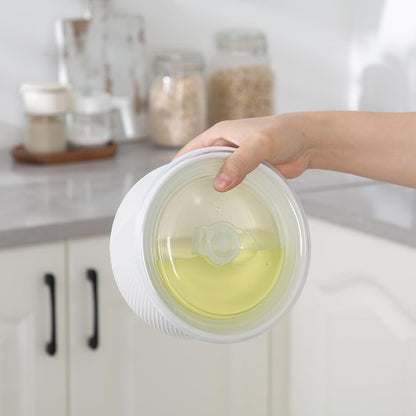 Large Ceramic Bowls with Lids: 32 oz Microwave Safe Food Storage Containers for Soup Salad Meal Prep Lunch Picnic Camping - 6 Inch, Set of 4 (White)