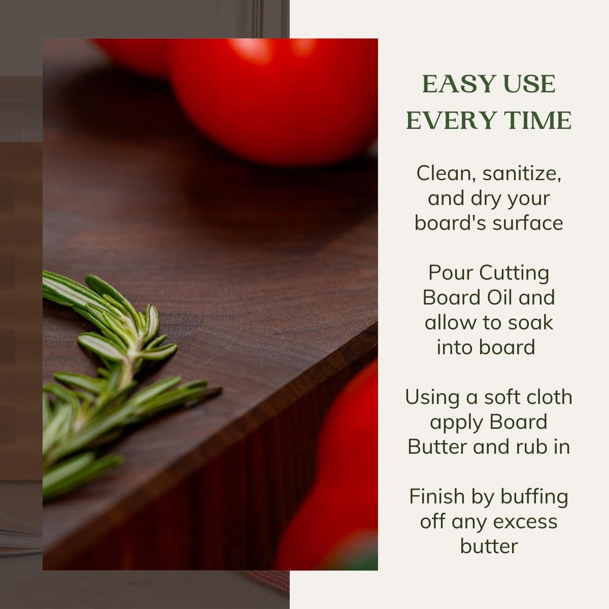 The Boardsmith Cutting Board Oil and Board Butter Set - Premium Food Grade Mineral Oil and Beeswax Cutting Board Wax - Large