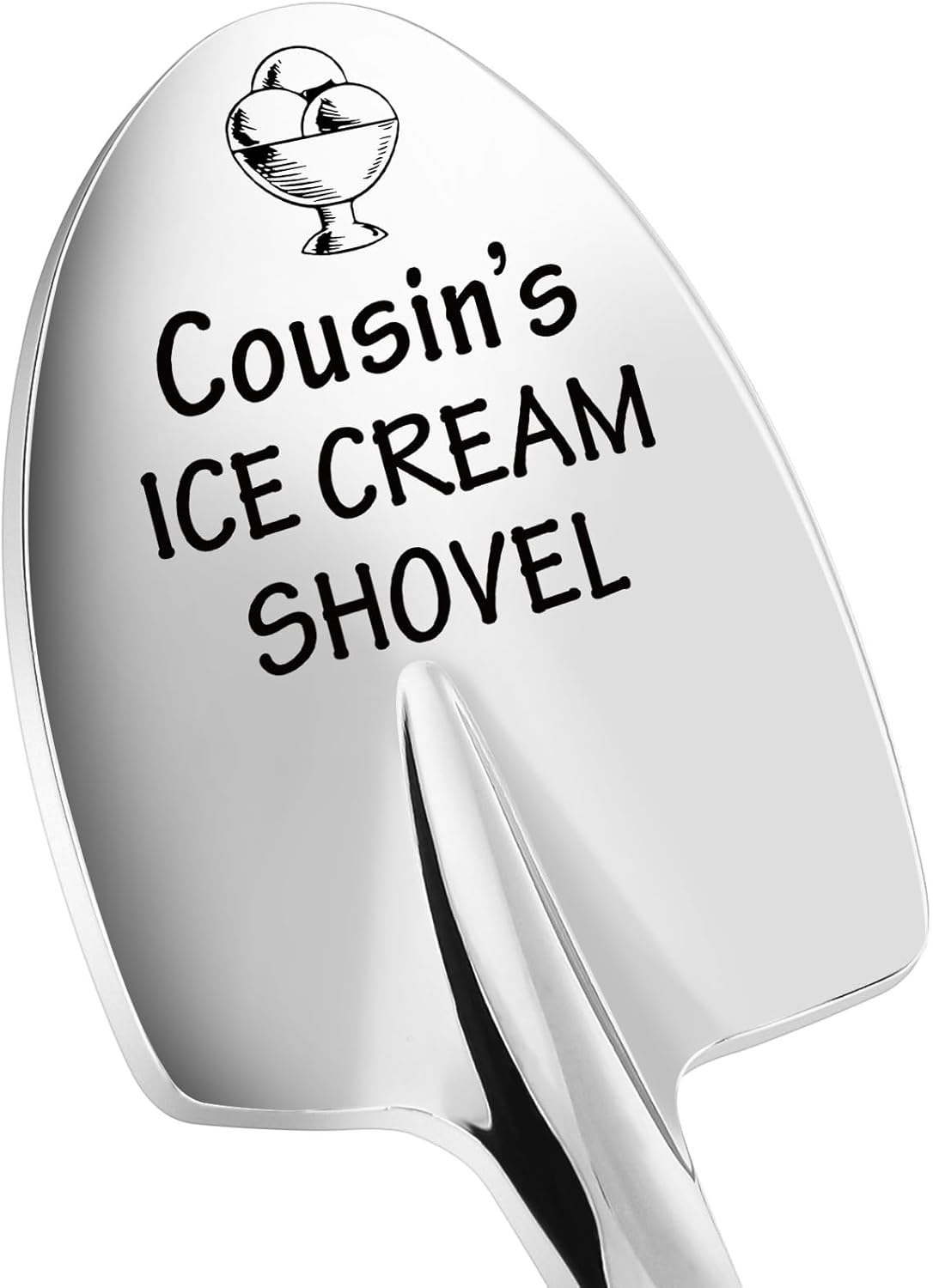 Christmas Unique Gifts for Cousin from Mom, Dad, Sister, Brother - Funny Ice Cream Scoop Shovel Gifts for Cousin - Christmas Stocking Stuffers for Cousin's, Birthday Presents