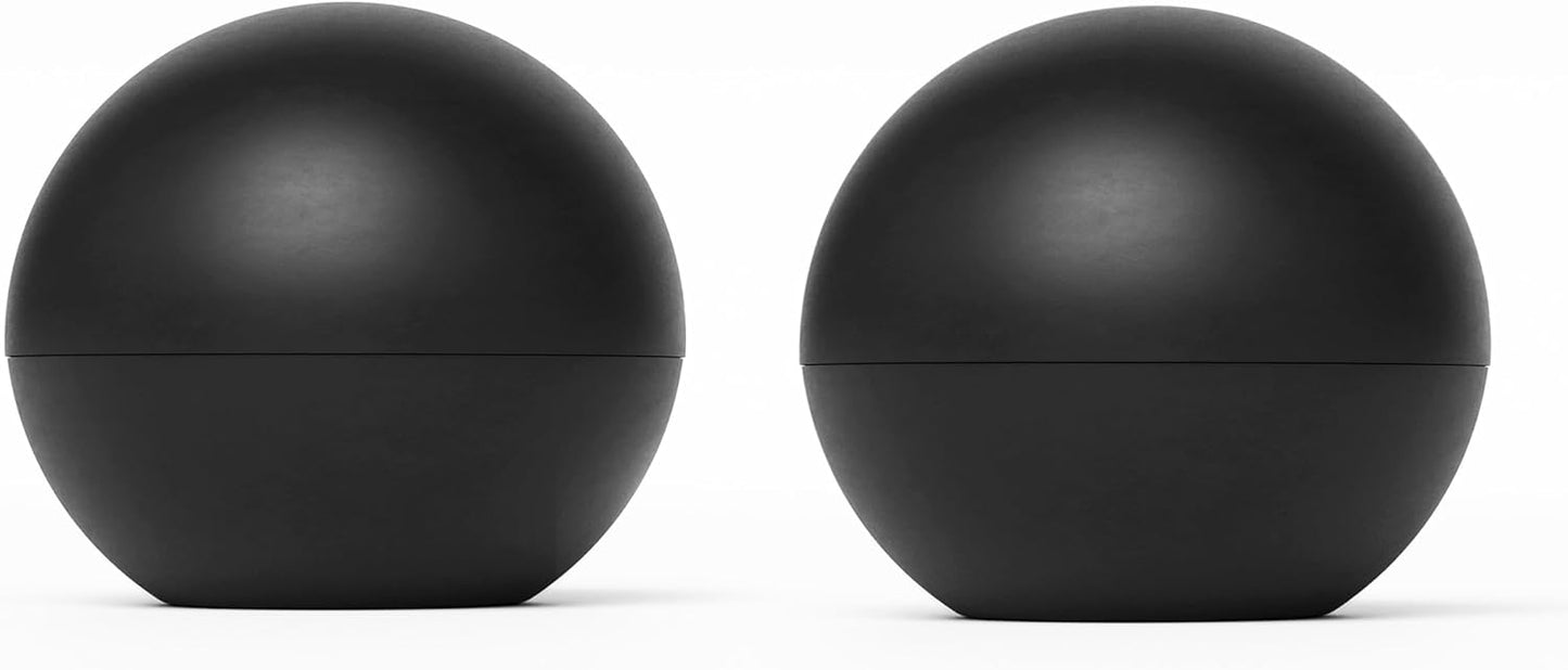 glacio Round Ice Cube Molds – Large Whiskey Ice Ball Maker | BPA-Free Silicone Sphere Mold for Bourbon Cocktails Scotch & Home Bar | Slow-Melting Ice Balls