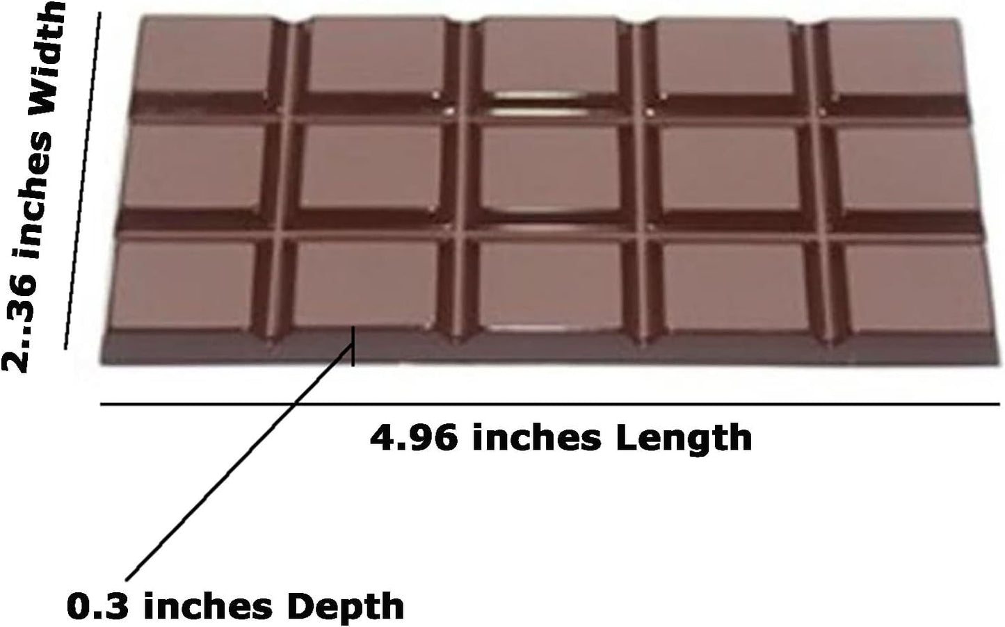 GRAINRAIN polycarbonate chocolate mold polycarbonate chocolate bar mould Clear hard plastic DIY candy pastry tools (19368)