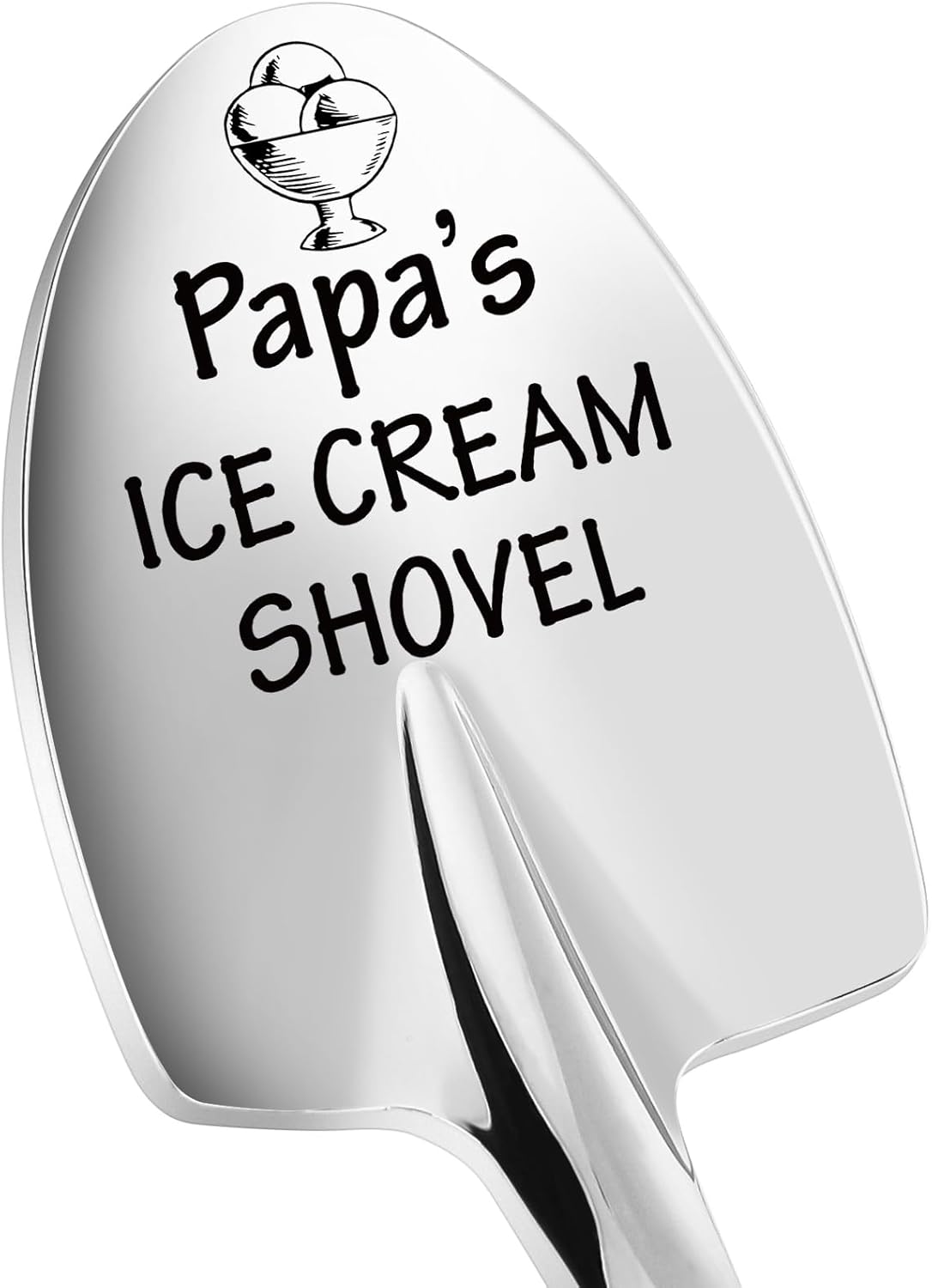 Christmas Unique Gifts for Papa from Daughter, Son, Wife - Funny Ice Cream Scoop Shovel Gifts for Dad, Daddy, Papa, Father-in-Law, Grandpa - Christmas Stocking Stuffers for Step Dad, Birthday Presents