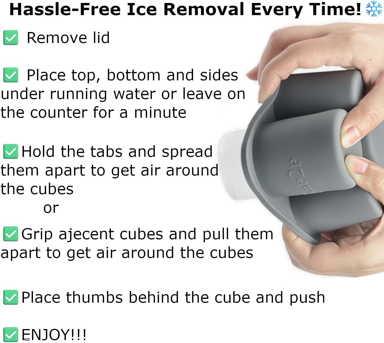 Silicone Ice Cube Tray for Tumblers, Stanley accessories, large slow melt solid cylinder Ice cubes for Eggnog, cocktails, travel and sport water bottles, Whiskey, popsicles molds, baby food storage