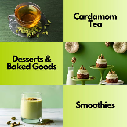 Tribal Trail Organic Green Cardamom Pods (8 mm Bold) | 4.02 oz | USDA Organic & Non-GMO | Ethically Sourced Spices from South India | Recyclable Kraft Bags | Best for Tea, Coffee & Baked Goods