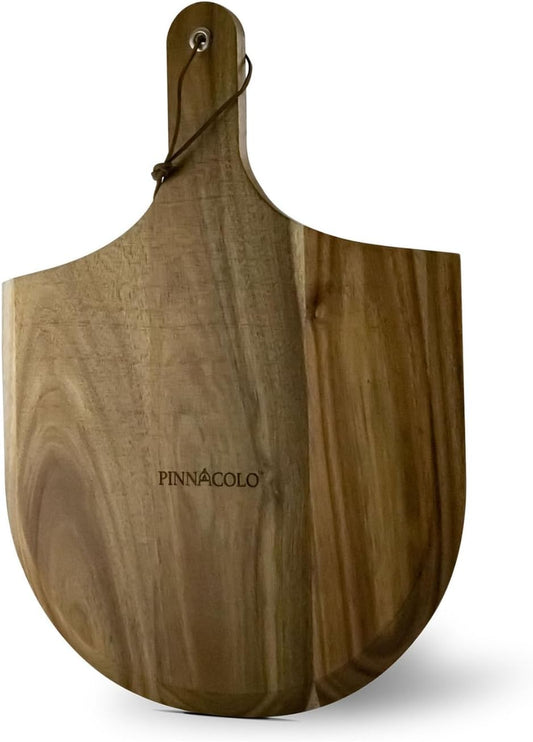 16 Inch Acacia Wooden Pizza Peel - Lightweight and Sturdy, Perfect for Homemade Pizza, Bread, and Pastries (Natural Wood Grain)