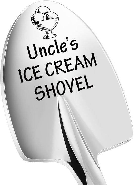 Uncle Gifts, Fathers Day Birthday Gifts for Uncle from Nieces Nephew Kids, Best Uncle Ever, Aunt and uncle Gift, Funny Uncle's Ice Cream Shovel Presents for Uncle