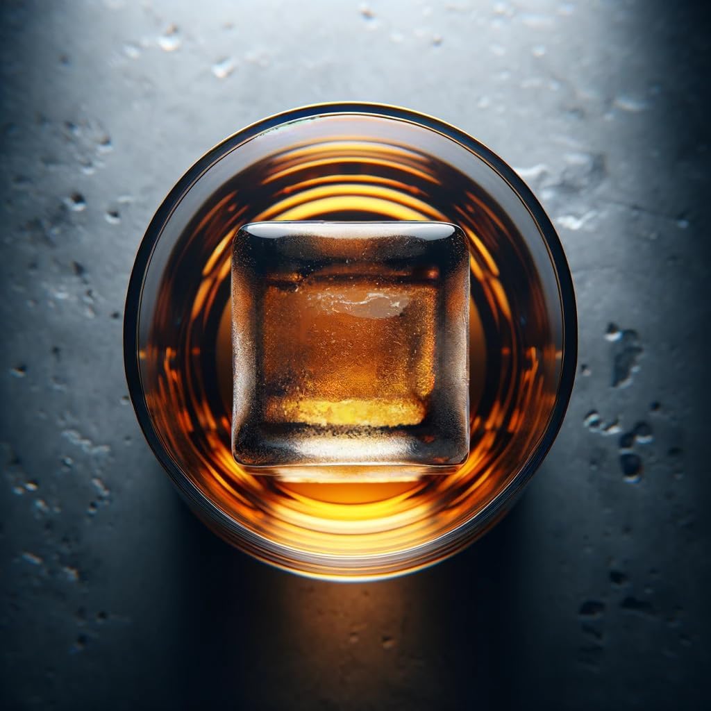 glacio Clear Ice Maker Set – Crystal Clear Ice Ball & Cube Molds for Whiskey and Cocktails | Dilution-Free Directional Freezing Design | Easy Removal