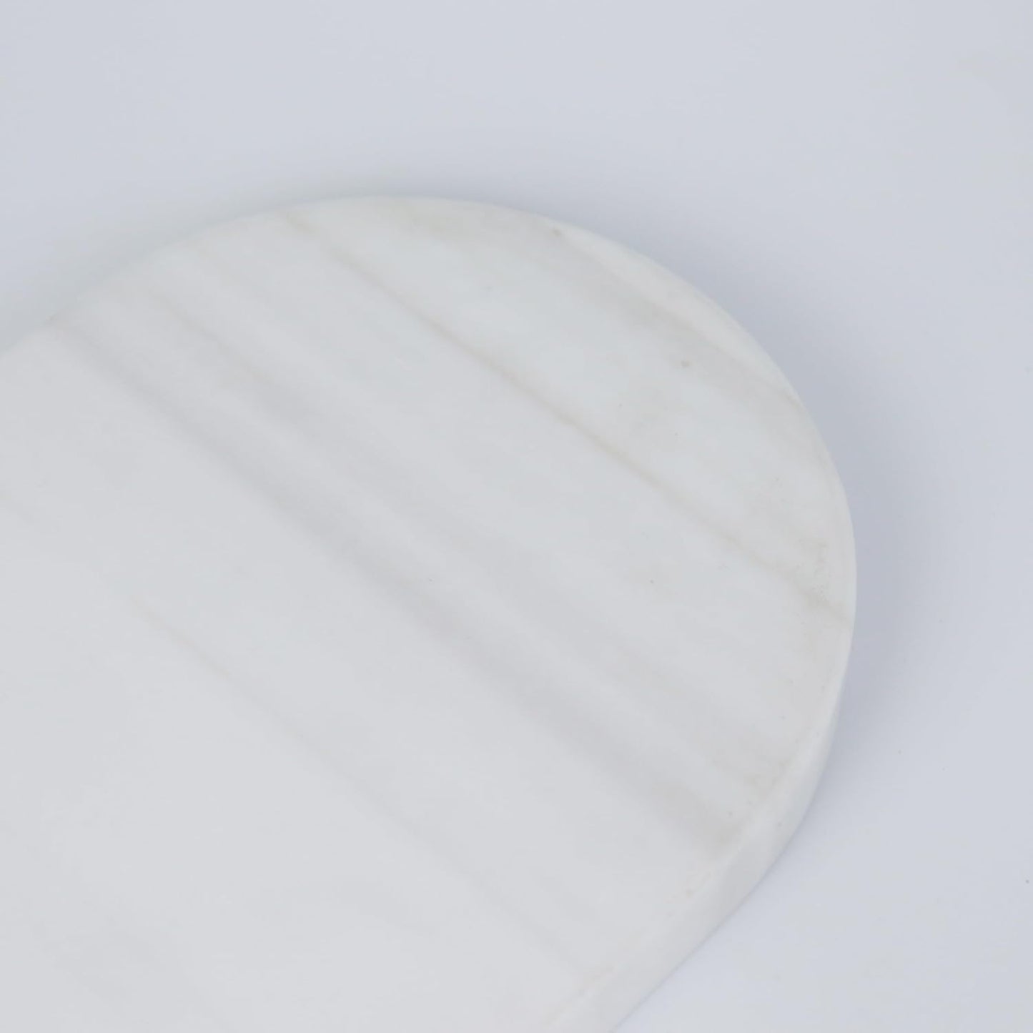 OOBOOB Oval Natural Marble Bathroom Tray for Decor Countertop, Marble Vanity Tray for Candles Perfume, Jewelry, Cosmetics, Elegant Vanity Organizer for Jewelry, Perfume (Star White, 9.84*4.72*0.7)