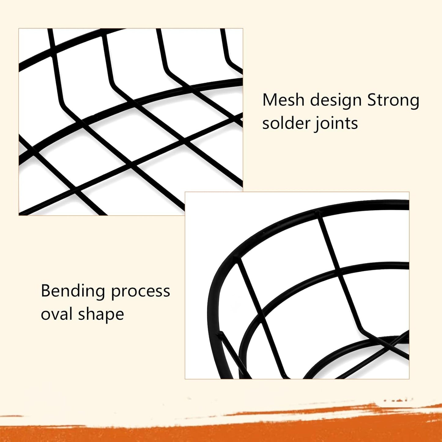 8 Pcs Wire Bread Basket 9.65 x 6.1 x 2.1 IN Oval Metal Dinner Roll Baskets for Serving Fruit Bowl Basket Storage with 50 Sheets Deli Wrappers Paper for Kitchen Table Fast Food Burger