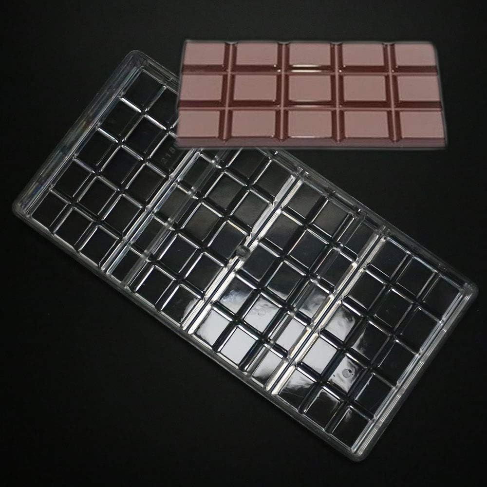 GRAINRAIN polycarbonate chocolate mold polycarbonate chocolate bar mould Clear hard plastic DIY candy pastry tools (19368)