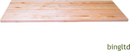 BingLTD - 72" L x 25" Rectangular Birch Butcher Block Standard Countertop with Edge Grain (CT7225-BR-CC)