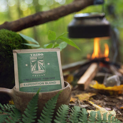 Tribo Coffee Single-Serve Portable Pour Over Drip Coffee - Expedition Blend - 10 Servings (Medium Roast)