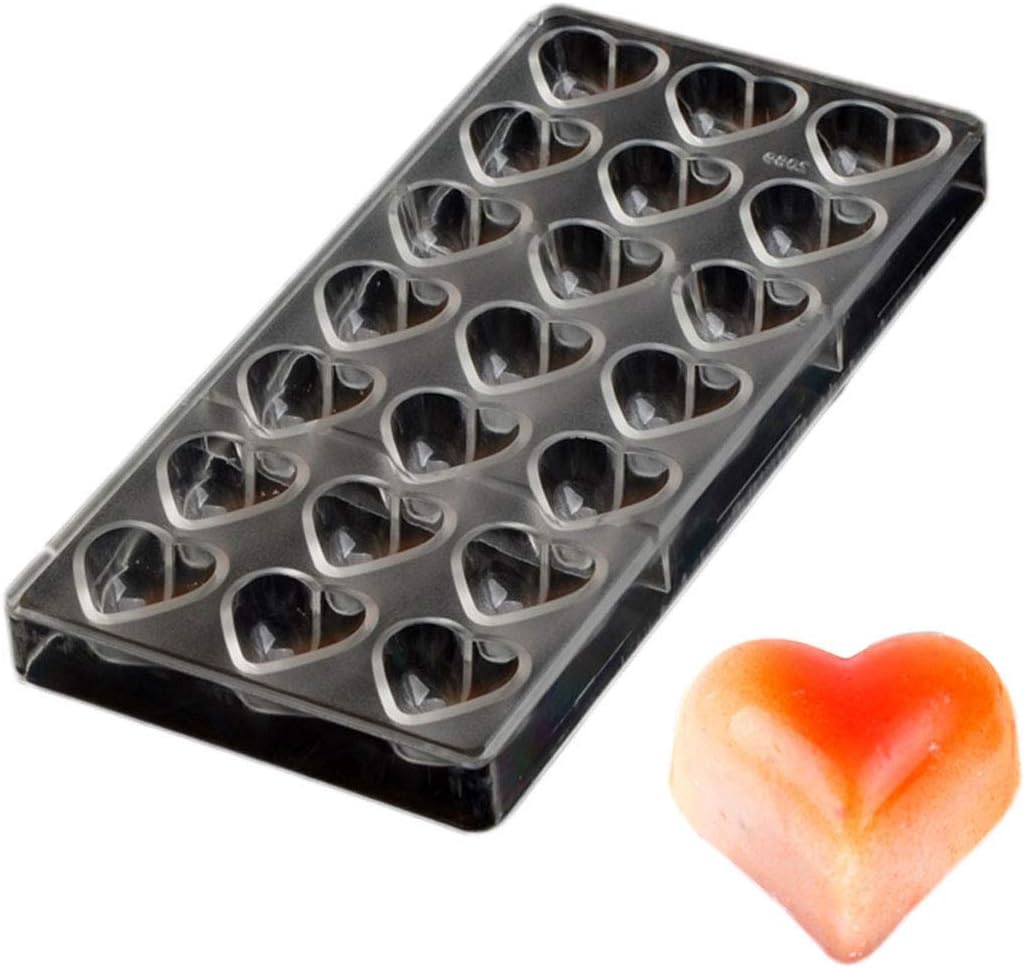 Grainrain polycarbonate chocolate mold polycarbonate chocolate bar mould heart Valentine Day gift (19268)