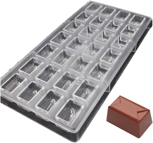 Grainrain polycarbonate chocolate mold polycarbonate chocolate bar mould rectangle envelope diy candy pastry bakeware tools (19329)