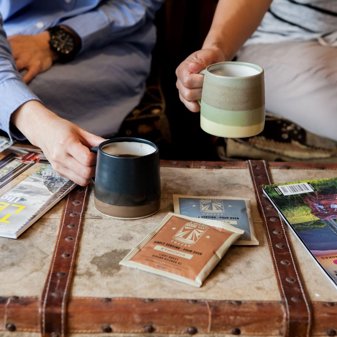 Tribo Coffee Single-Serve Portable Pour Over Drip Coffee - Double Variety - 2 Boxes (20 Servings)
