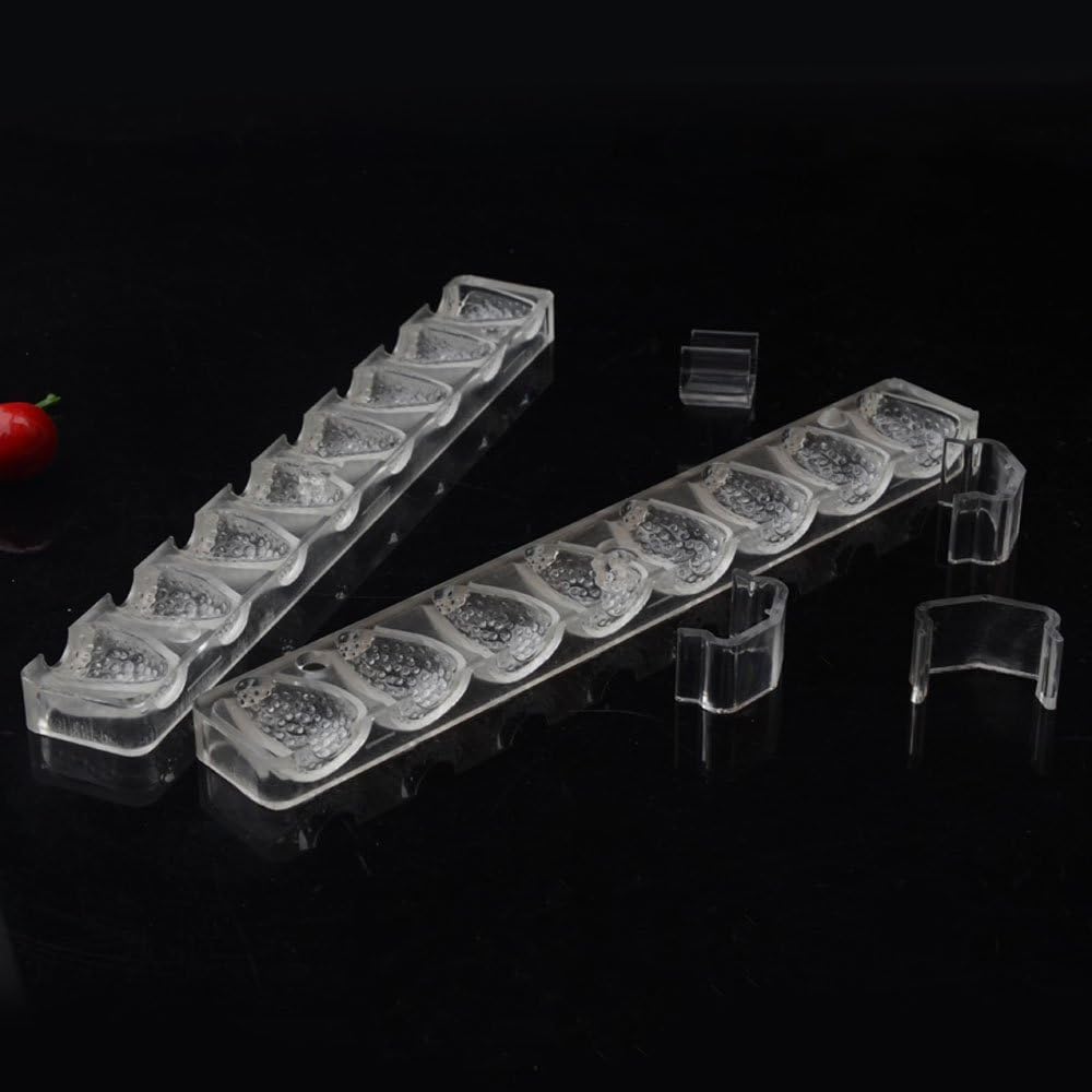 Grainrain polycarbonate chocolate mold polycarbonate chocolate bar mould 3D strawberry 2 part mold candy pastry tools (19294)