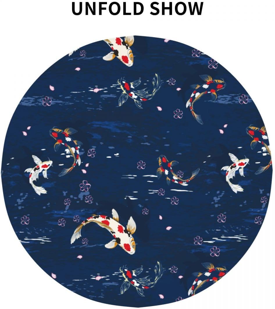 Cherry Blossom Tablecloth, Pink Traditioanal Oriental Chinese Floral Sketch Farmhouse Water Resisitant Wipeable Table Cover for Dining Kitchen Living Room Home Party Holiday Decor 70 inch Round