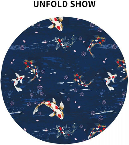 Cherry Blossom Tablecloth, Pink Traditioanal Oriental Chinese Floral Sketch Farmhouse Water Resisitant Wipeable Table Cover for Dining Kitchen Living Room Home Party Holiday Decor 70 inch Round