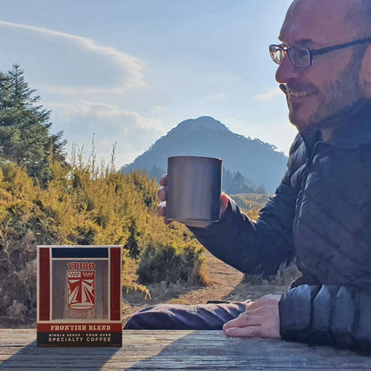 Tribo Coffee Single-Serve Portable Pour Over Drip Coffee - Frontier Blend - 10 Servings (Dark Roast)