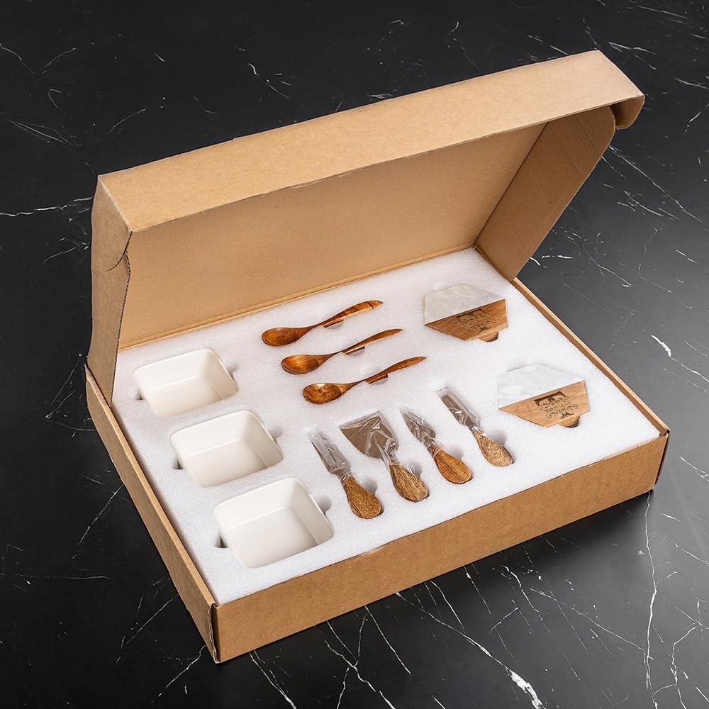 Personalized Charcuterie Board, Custom Marble Cheese Boards for Bridal Shower Gifts, House Warming Gifts New Home, Wedding Gifts for Couples (Floral Monogram)