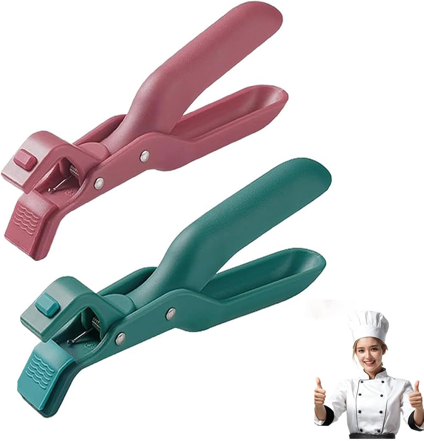 2 PCS Hot Plate Gripper Tongs, Anti Scald Plate Gripper, Multi-Function Anti-Scald Bowl Clip, Silicone non-slip hot plate clips, Kitchen Utensil For Bowls Pans Dishes