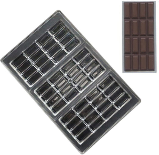 Grainrain polycarbonate chocolate bar moulds polycarbonate chocolate mold clear hard plastic candy mould bakeware candy making supplies (19355)
