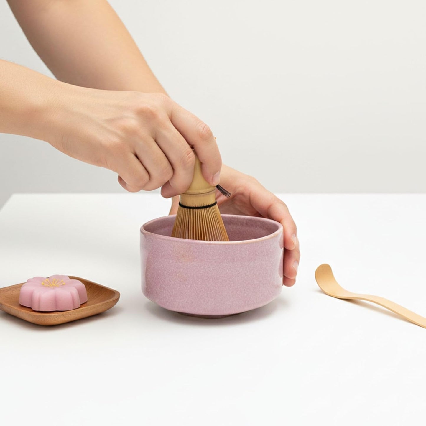 Product of Gifu Japan Ceramic Matcha Bowl – Handmade Chawan Matcha Bowl, Japanese Bowl, Pink, 21.1 oz, 620ml