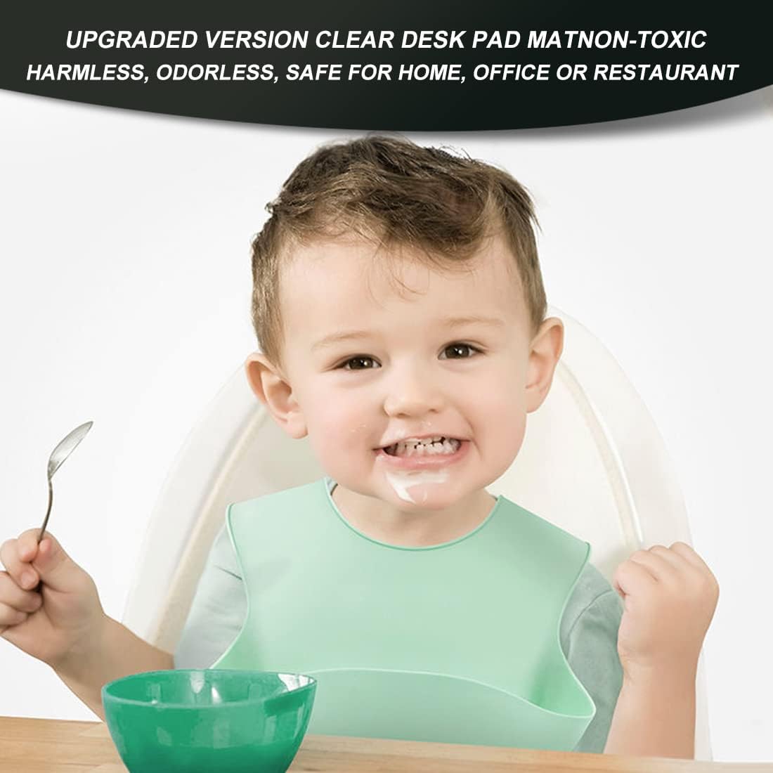 Waterproof Retangular Plastic Table Protector for Dining Table TV Sofa Table Coffee Table School Desk Easy Clean Non-slip Desktop Protector PVC Office Table Pad Mat 23x39" Clear Plastic Table Cloth