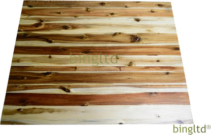 BingLTD - 30" L x 24" Rectangular Acacia Butcher Block Standard Countertop with Edge Grain (CT3024-AC-CC)