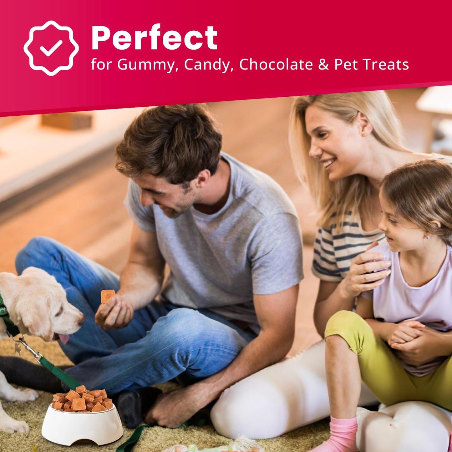 Silicone 4ml Square Candy Molds for Chocolate, Gummy & Baking | 230 Cavities Confectionery Molds | Food-Grade, BPA-Free Silicone for Homemade Treats & Desserts