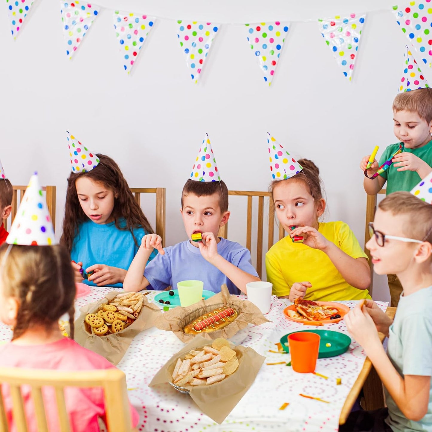 Hushee 24 Pcs Silver Wire Bread Basket 9.5 x 6.2 x 2.2 Inch Oval Metal Dinner Roll Baskets Storage with 100 Sheets Deli Wrappers Paper for Kitchen Table Fast Food