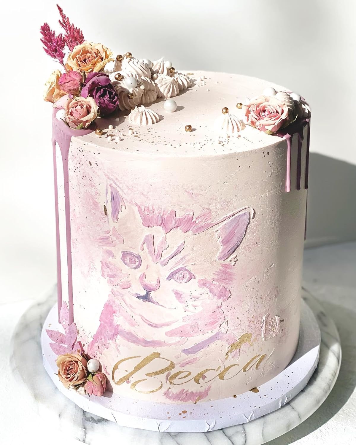 Freeze-dried Edible Roses and Carnation Buds |.2 ounces/20+ Mixed Flower Buds Edible Flower Cake Topper | Freeze-dried Edible Roses For Cakes | Edible Carnation Buds and Rose Buds