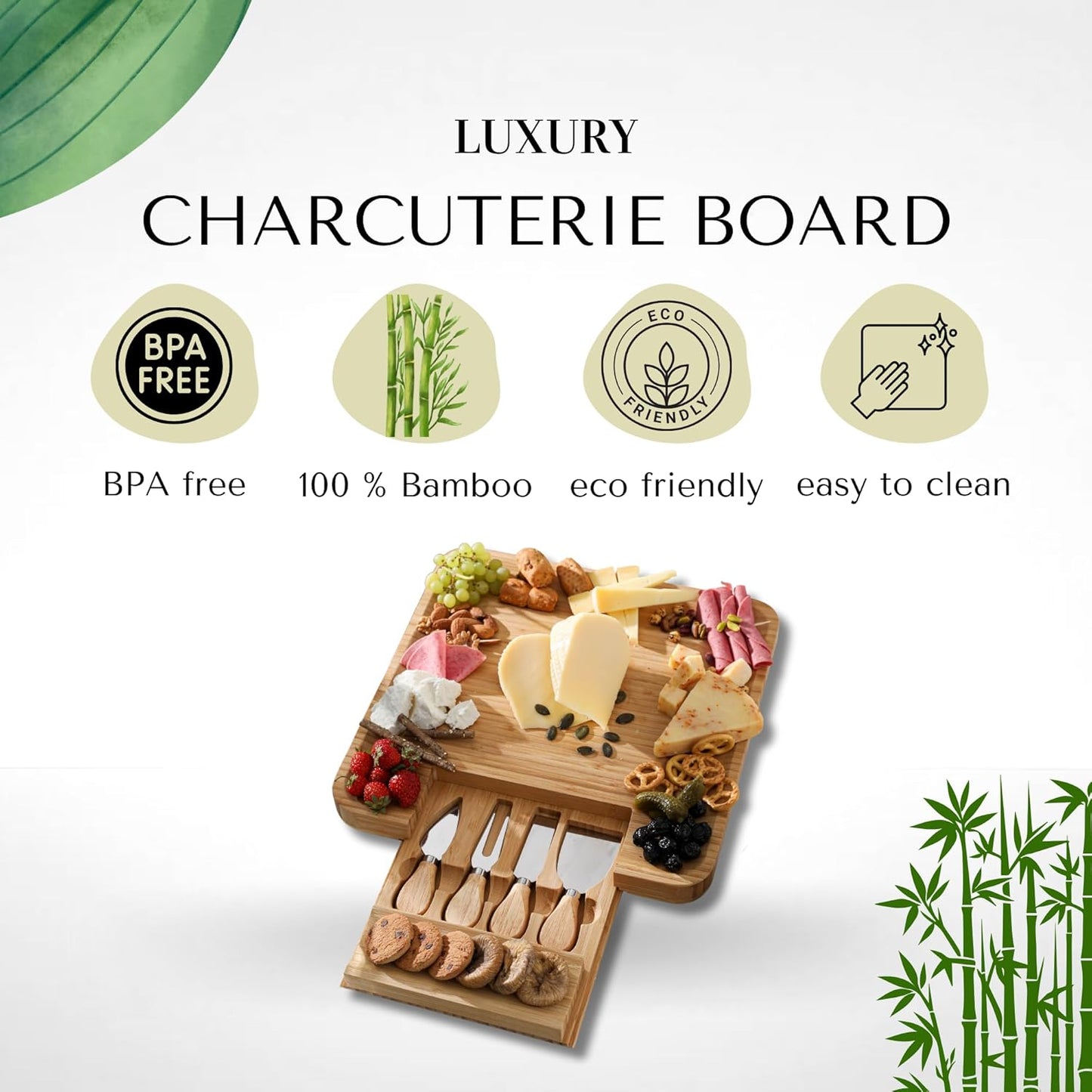 Personalized Charcuterie Boards Gift Set, Custom Engraved Cheese Board, Christmas Gifts for Mom Wedding Gifts for Couples, Bridal Shower, Birthday, Housewarming New Home Gifts for Family or Women