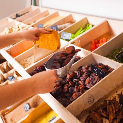 Cast Aluminum Utility Scoop - 24 oz. - Round Bottom, ice scoop For Multi-Purpose Use, With Finger Groove Handle (24 oz.)