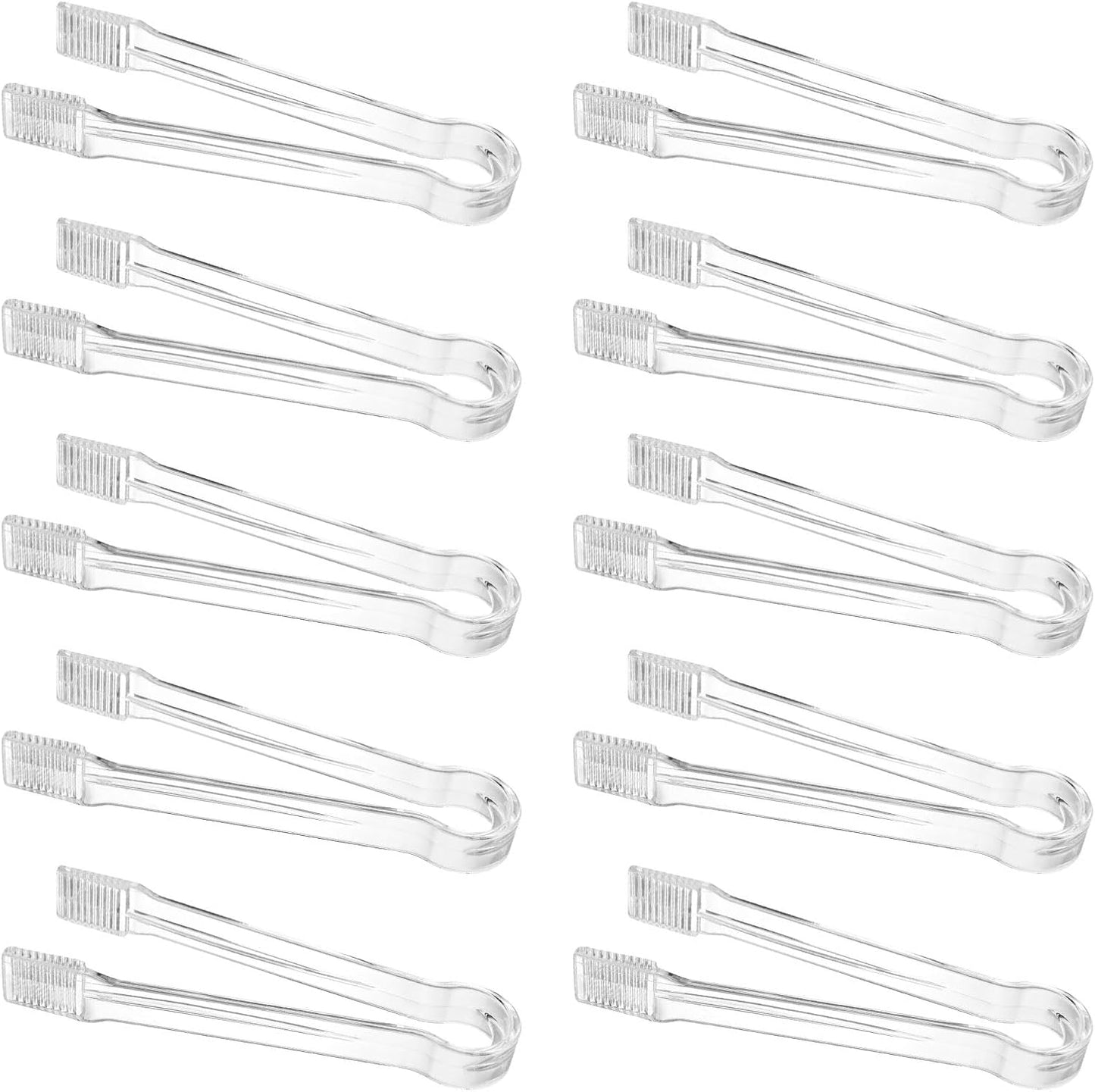 10Pcs Food Safe Ice Tongs for Beer Beverages Sugar Miniature Hygienic Kitchen Buffet Serving Tongs Barbecue Tool
