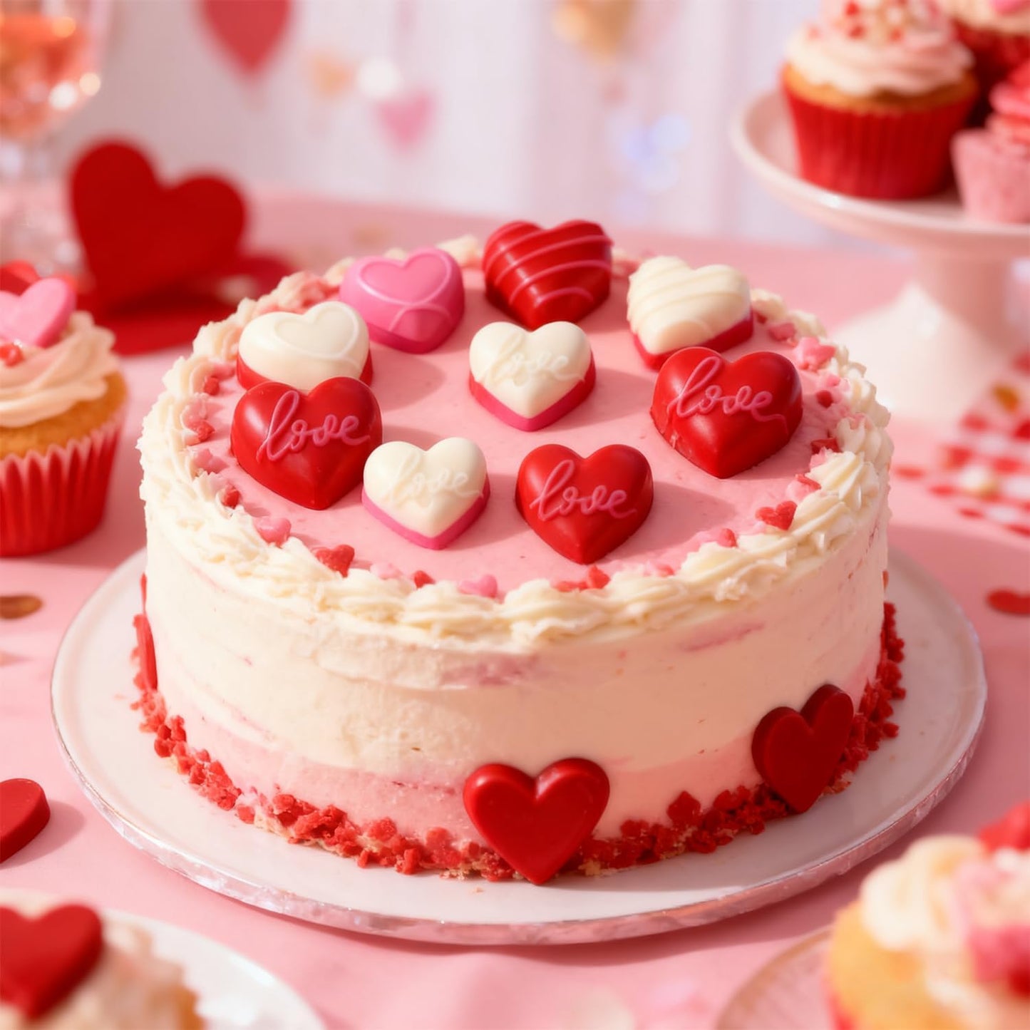 2 Pcs Heart Candy Chocolate Molds, Valentine's Day Mold Mini Heart Shaped Silicone Molds Small heart Ice Cube Mold for Jelly Resin Fondant Candle Valentine’s Day/Anniversary/Wedding DIY Baking