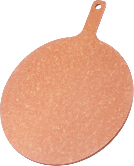 SWEIBIAI Small 13” Round Pizza Cutting Board Pizza Serving Board For Kitchen Charcuterie Board Wood Fiber