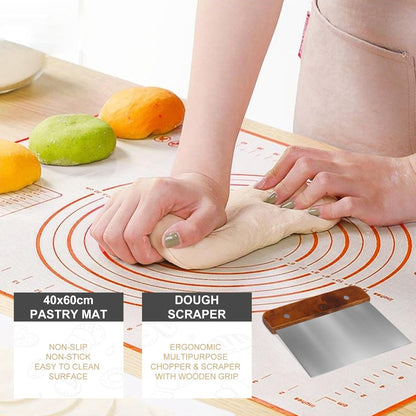 Banneton Bread Proofing Basket,Sourdough Proofing Basket Set of 2, 10 inch Round and 9.6 Oval with Bread Making Tools, Sourdough Bread Baking Supplies, Natural Rattan Proofing Bowls Baskets