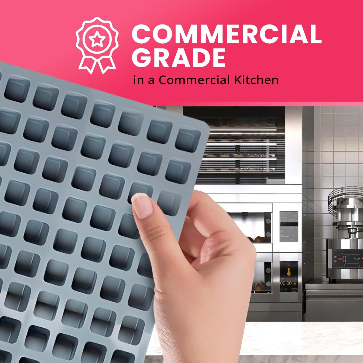 Silicone 6.5ml Cube Candy Molds for Chocolate, Gummy & Baking | 234 Cavities Confectionery Molds | Food-Grade, BPA-Free Silicone for Homemade Treats & Desserts | Dolce Flav