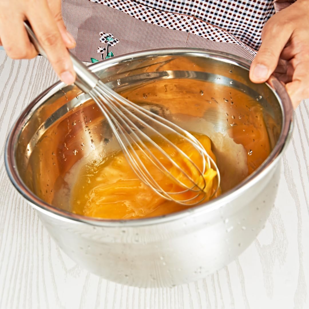 Premium Mixing Bowl Stainless Steel Mixing Bowl, Durable and Rustproof, Easy Grip and Stability Design Bowl,Versatile for Cooking, Baking, Prepping, and Food Storage. (30CM)