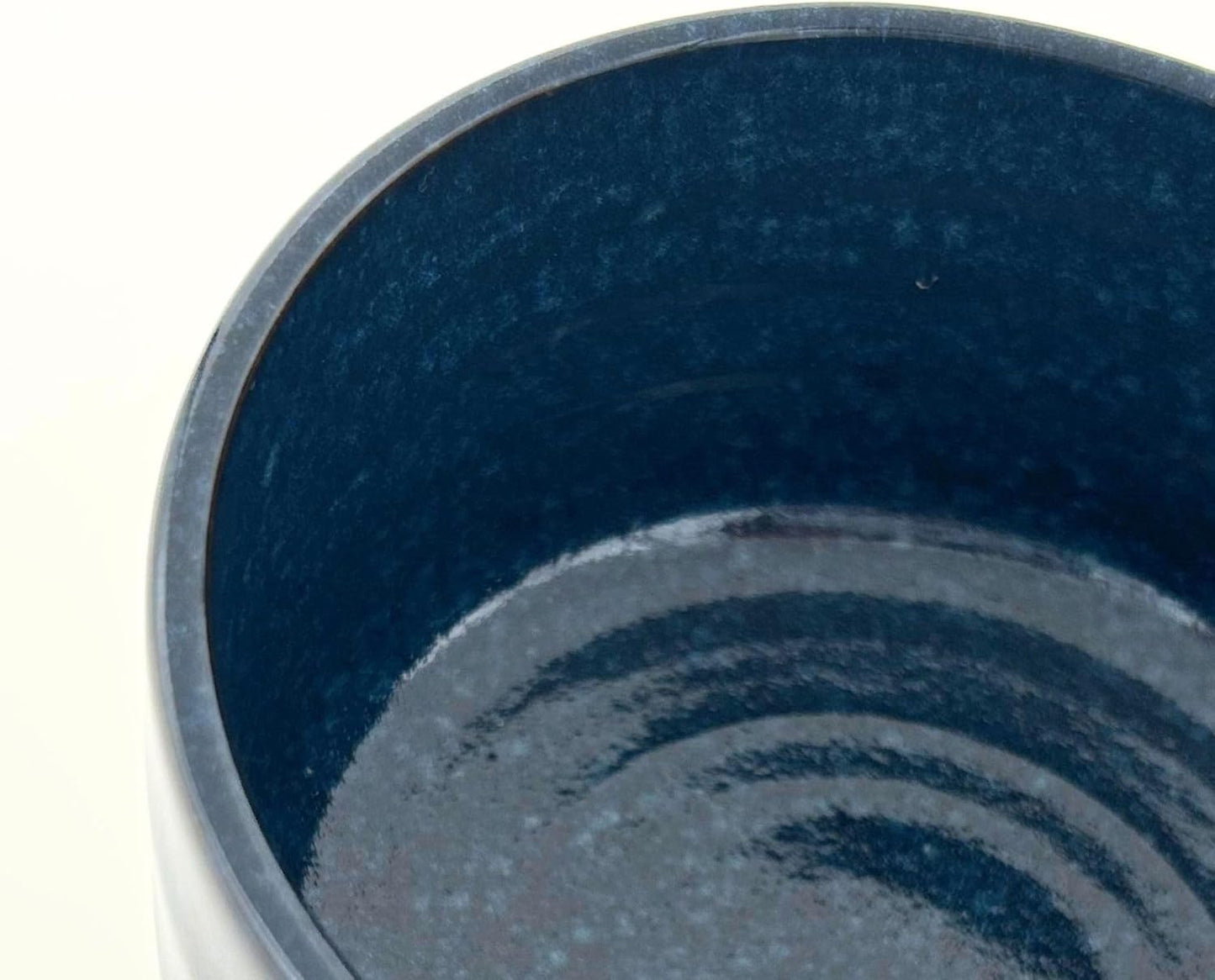 Product of Gifu Japan Ceramic Matcha Bowl – Handmade Chawan Matcha Bowl, Japanese Bowl, Navy, 21.1 oz, 620ml