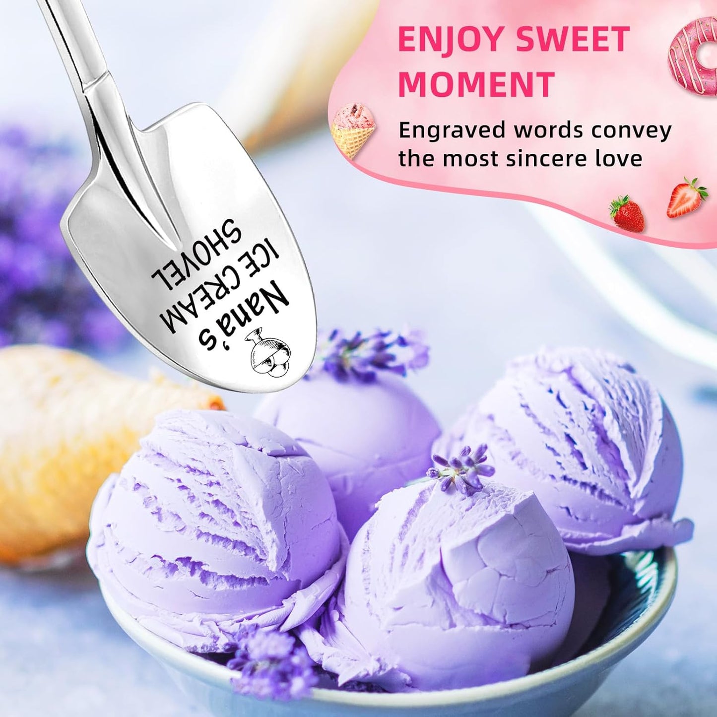 Christmas Unique Gifts for Grandma from Grandkids - Funny Ice Cream Scoop Shovel Gifts for Nana, Grandmother, Gigi, Granny - Cute Christmas Stocking Stuffers for Grandma's, Birthday Presents