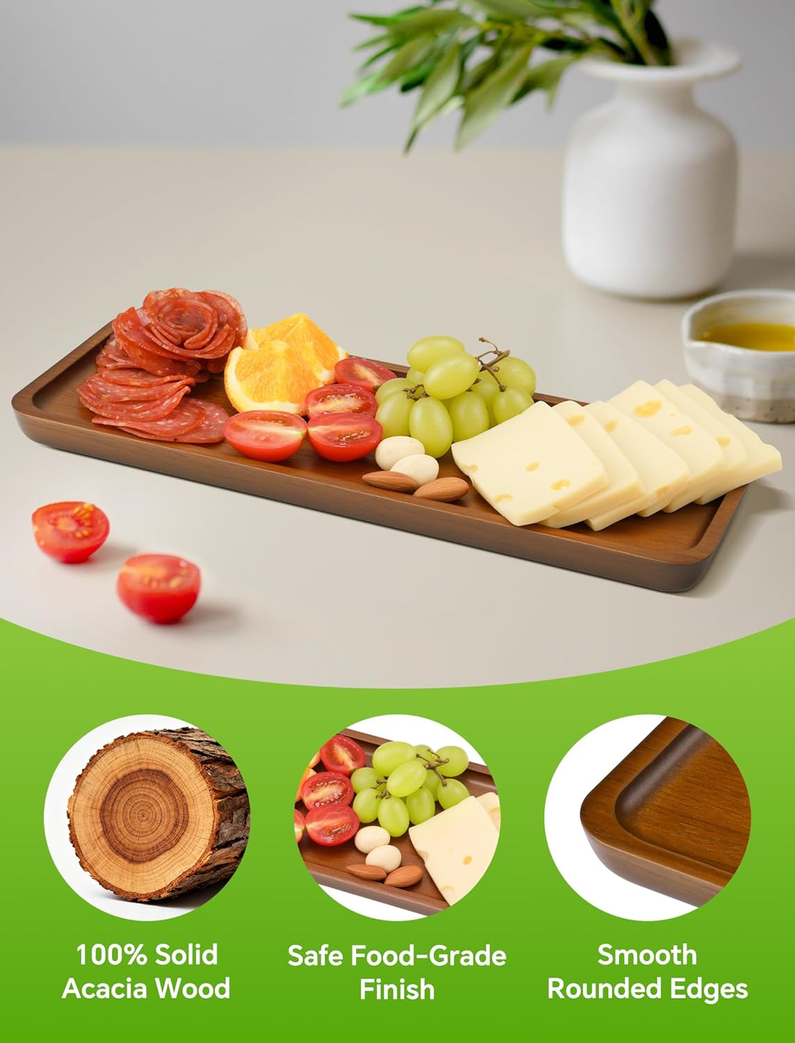 NiHome Acacia Wood Charcuterie Board